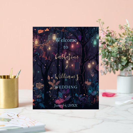 Floral Spray Fantasy Art Wedding Acrylschild (Hochzeit)
