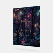 Floral Spray Fantasy Art Wedding Acrylschild (Winkel)