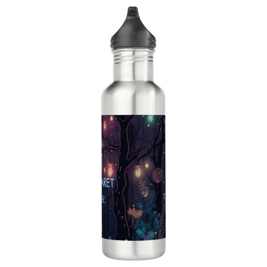 Floral Spray Fantasy Art Wedding Bride  Edelstahlflasche (Rechts)