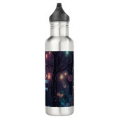 Floral Spray Fantasy Art Wedding GROOM Edelstahlflasche (Rechts)