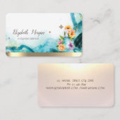 Floral Spray Flasche Abstrakte Visitenkarte (Vorne/Hinten)