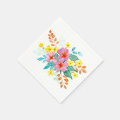 Floral Spray Napkin Serviette (Ecke)