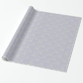 Floral Spray, Stil 1-LILA-WEISS-GIFT-WRAP-PAPIER Geschenkpapier (Ungerollt)