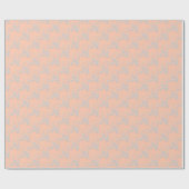 Floral Spray, Stil 1-PEACH-WEISS-GIFT-WRAP-PAPIER Geschenkpapier (Flach)