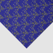 Floral Spray Style 1, Silver-Blue-TISSUE WRAP PAPE Seidenpapier (Ausschnitt)