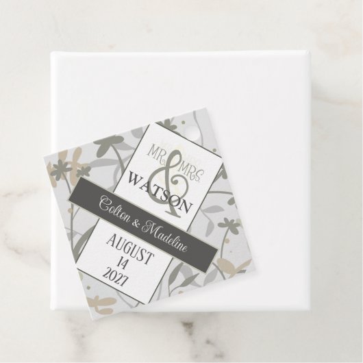 Floral Sprigs Moderne, einfache Elegante Inspirivi Geschenkanhänger (Beispiel)