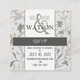 Floral Sprigs Moderne Elegante Inspirivity UAWG Begleitkarte