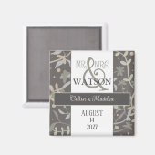 Floral Sprigs Moderne Inspirivity Simple Elegant Magnet (Vorderseite/Rückseite)