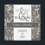 Floral Sprigs Moderne Inspirivity Simple Elegant Magnet<br><div class="desc">Dieser elegante Mr. und Mrs. Braut Magnet zeichnet sich durch die Namen der Paare und das Hochzeitstag aus. Ein großartiger Magnet für einen Gefallen oder Save the Date Erinnerung. Es wird mit hübschen, klugen, von Hand gezeichnet, mutierten Blumenriesen geschaffen. Das moderne neutrale Design hat einen natürlichen Look, der für jede...</div>
