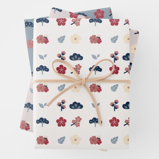 Floral Spring Boho Botanical Geschenkpapier Set (Beispiel)