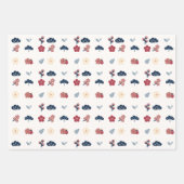 Floral Spring Boho Botanical Geschenkpapier Set (Vorderseite)