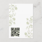 Floral Spring Chinoiserie Einschließung Karte (Rückseite)