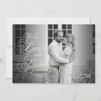 Floral Spring Chinoiserie Flat Danke Karte