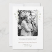 Floral Spring Chinoiserie Save the Date Einladung (Rückseite)