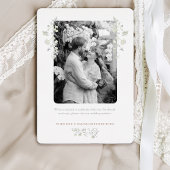 Floral Spring Chinoiserie Save the Date Folieneinladung