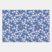 Floral Spring Colorful Stripes Geschenkpapier Set (Vorderseite)