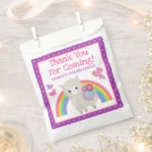 Floral Spring Llama & Rainbow Birthday Geschenktütchen (Ausgeschnitten)