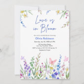 Floral Spring Love is in Bloom Bridal Shower Einladung (Vorderseite)