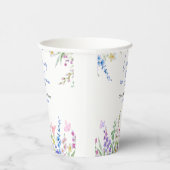 Floral Spring Love is in Bloom Bridal Shower  Pappbecher (Rechts)