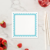 Floral Square Frame Napkins Serviette (Beispiel)