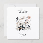 Floral Square, Nordic Art Design, Soft Pastels Dankeskarte (Vorderseite)