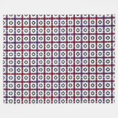 Floral Squares Fleecedecke (Vorderseite (Horizontal))