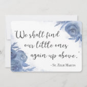 Floral St. Zelie Martin Floral Miswagenkarte (Vorderseite)