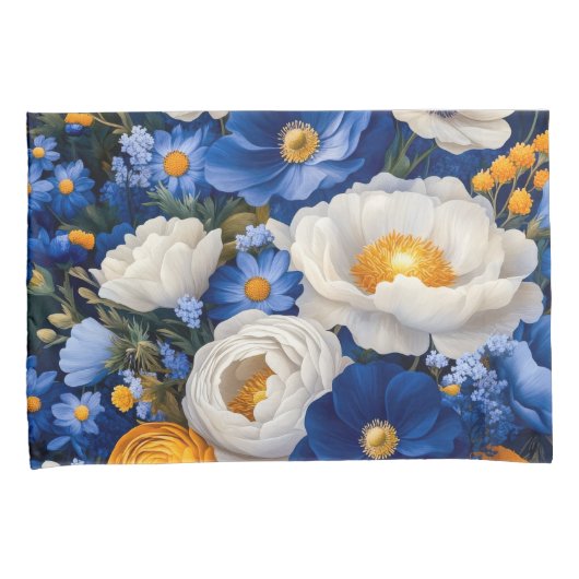 Floral Standard Pair Pillowcases Kissenbezug (Vorderseite-Rechts)
