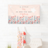 Floral Star Baby Dusche Banner (Insitu)