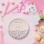 Floral Star Baby Dusche Pappteller (Party)