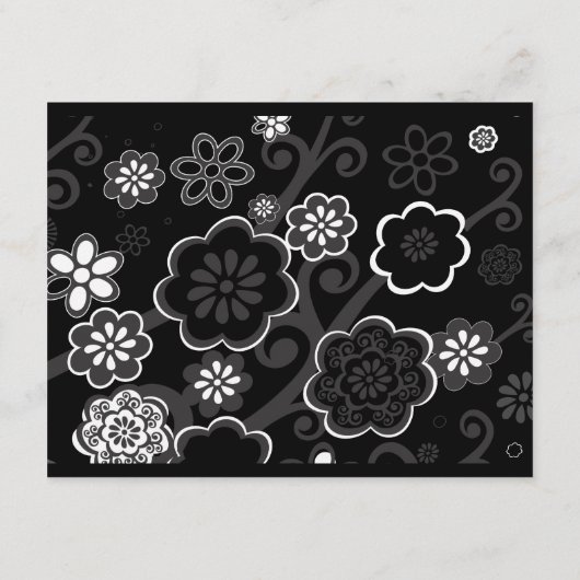 FLORAL STAR Baby Naming Direction Card Begleitkarte (Rückseite)