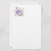 Floral Stationery Paper Briefpapier (Vorderseite)