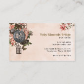 Floral-Steampe Visitenkarte (Rückseite)