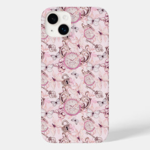 Floral Steampunk Uhrwerk - Kirschblüten Case-Mate iPhone 14 Plus Hülle