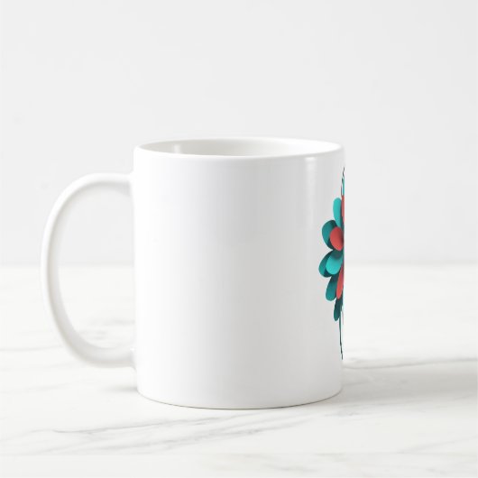 Floral Stethoscope Design - Unique Medical & Healt Kaffeetasse (Links)