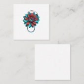 Floral Stethoscope Design - Unique Medical & Healt Mitteilungskarte (Vorne/Hinten)