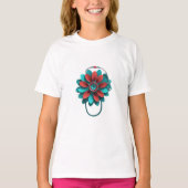 Floral Stethoscope Design - Unique Medical & Healt T-Shirt (Vorderseite)