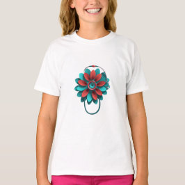 Floral Stethoscope Design - Unique Medical & Healt T-Shirt