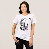 Floral Stethoscope – Healing in Bloom Tri-Blend Shirt (Vorderseite voll)