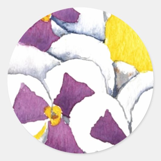 Floral Sticker "Pansy #4" (Vorderseite)