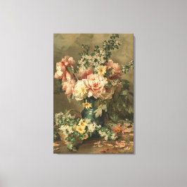 Floral Still Life Fine Art Stretched Canvas Print Leinwanddruck