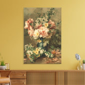 Floral Still Life Fine Art Stretched Canvas Print Leinwanddruck (Insitu (Wohnzimmer))