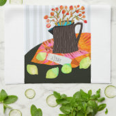 Floral Still Life Küche Handtuch (Gefaltet)