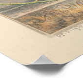 Floral Still Life mit Vintager Grenze Poster (Ecke)