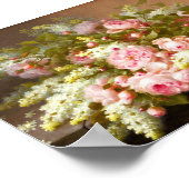Floral Still Life, Raoul M. De Longpré Poster (Ecke)