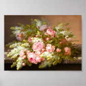 Floral Still Life, Raoul M. De Longpré Poster (Vorne)