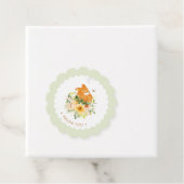 Floral Storybook Fox Babydusche Geschenkanhänger (Beispiel)