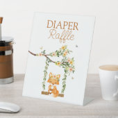 Floral Storybook Fox Babydusche Windelwanne Raffel Sockelschild (In SItu)