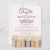 Floral Storybook Her Next Chapter Bridal Shower  Einladung (Vorderseite)
