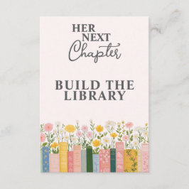 Floral Storybook Ihr nächstes Kapitel Brautparty Begleitkarte